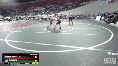 6A-150 lbs Champ. Round 1 - Levi Dawson, Sandy vs Parker Fabrycki, Sherwood