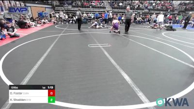 131 lbs Rr Rnd 3 - Dominic Foster, Cushing vs Kaiden Shadden, Bristow Youth Wrestling