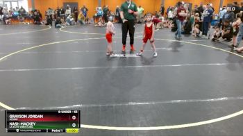 65 lbs Quarterfinal - Grayson Jordan, SCSOW vs Nash Mackey, LA Elite Wrestling