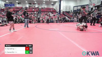 65 lbs Rr Rnd 1 - Audie Spradling, F-5 Grappling vs Cam Camarillo, Standfast 11u