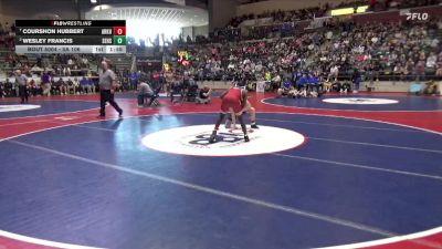 5A 106 lbs Quarterfinal - Courshon Hubbert, Arkansas High School vs Wesley Francis, Searcy