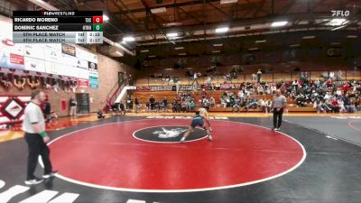 157 lbs 5th Place Match - Dominic Sanchez, Otero Junior College vs Ricardo Moreno, Trinidad State