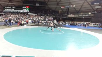 Boys 2A 132 lbs Quarterfinal - Rorek Foss, Black Hills vs Charles Fritz, Orting