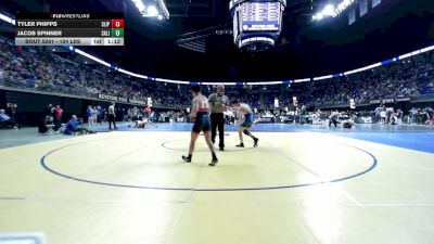 124 lbs Consy 1 - Tyler Phipps, Slippery Rock vs Jacob Spinner, Salisbury