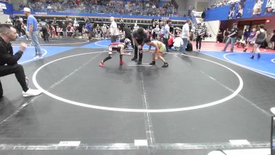 80 lbs Consi Of 8 #2 - Brayden Otero, Team Tulsa Wrestling Club vs Ezra Gibson, Owasso Takedown Club