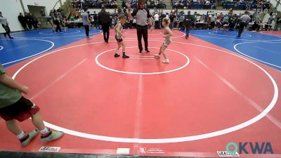 70 lbs Rr Rnd 1 - Jesse Bell, Warner Eagles Youth Wrestling vs Cooper Keys, Tahlequah Wrestling Club