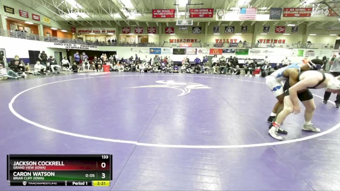 133 lbs 1st Place Match - CaRon Watson, Briar Cliff (Iowa) vs Jackson ...