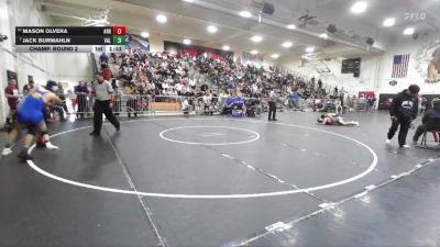 138 lbs Champ. Round 2 - Jack Burmahln, Valencia/Placentia vs Mason Olvera, Arroyo