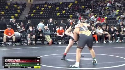 285 lbs Quarterfinal - Owen Pettlon, West Delaware, Manchester vs Mario Rangel, Sergeant Bluff-Luton