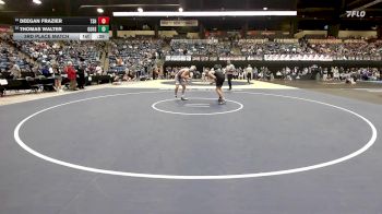 150 lbs 3rd Place Match - Thomas Walter, Goddard HS vs Deegan Frazier, Topeka-Seaman HS