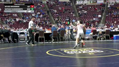 145 lbs Consi 5 - Myles Grossman, Gettysburg vs Nathan Klingensmith, Norwin