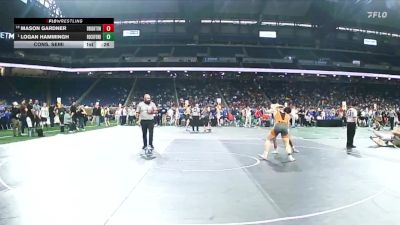D1-175 lbs Cons. Semi - Logan Hammingh, Rockford vs Mason Gardner, Brighton