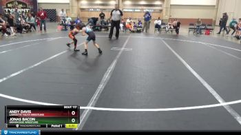 52 lbs Quarterfinal - Andy Davis, LaFayette Youth Wrestling vs Jonas Bacon, Grindhouse Wrestling