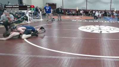 126 lbs Round Of 16 - Robert Zononi, Hampshire vs Logan Jacques, Danvers