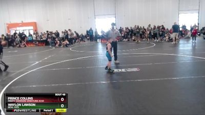 55 lbs Semifinal - Waylon Lawson, Devil Cats vs Prince Collins, Mighty Warriors Wrestling Acad