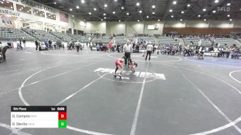 54 lbs 5th Place - Damian Campos, Spring Hills Wrestling vs Donovan Devito, Crusader Wrestling