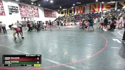 132 lbs Cons. Round 2 - Jesse Salazar, Covina vs Gaige Paxton, Chaparral