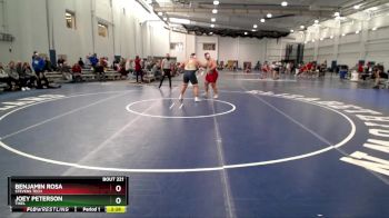 285 lbs Cons. Round 4 - Benjamin Rosa, Stevens Tech vs Joey Peterson, Thiel