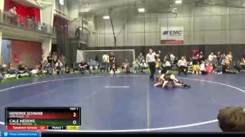 100 lbs Round 5 (6 Team) - Hendrix Schwab, Iowa Black vs Cale Nedens, Montana Maroon