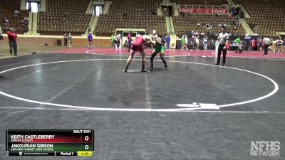 5A 215 lbs Semifinal - Keith Castleberry, Shelby County vs Jakourian Gibson, Leflore Magnet High School