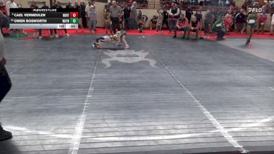 55_B lbs Consi Of 8 #2 - Cael Vermeulen, Northwestern Lehigh vs Owen Bosworth, Waynesburg Central