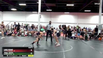 92 lbs Round 1 (4 Team) - Jake Rowe, Buxton Squeeze vs Fred Smith, Quaker Nation