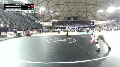 Girls 2A 235 lbs 3rd Place Match - Carolina Monico, Ephrata (Girls) vs Katherine Nelson, Deer Park (Girls)