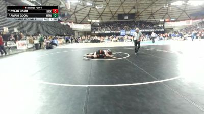 Girls 4A 140 lbs Champ. Round 2 - Amani Goda, Mount Rainier (Girls) vs Dylan Hoxit, North Creek (Girls)