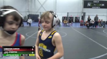 56 lbs Round 2 (4 Team) - Logan Vallalla, 4M vs Oakley Lesse, 84 Athletes