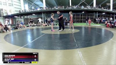 97 lbs Round 3 (4 Team) - Zoe Roddis, Minnesota vs Scout Eby, Indiana