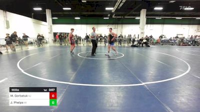 180 lbs Consi Of 4 - Matthew Gorbatuk, NJ vs Jacob Phelps, WI