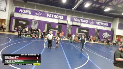 48 lbs Semifinal - Ryder Christensen, Elite Wrestling vs Sage Balliett, Roy Wrestling Club