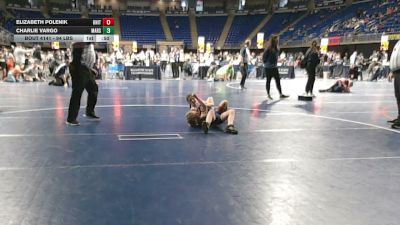 94 lbs 7th Place - Elizabeth Polenik, United vs Charlie Vargo, Mars