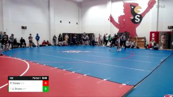 138 lbs Champ. Round 2 - Jake Gruss, WRTC vs Phillip Cospy, Lawrence Central Bears