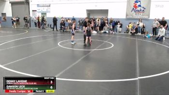 53 lbs Semifinal - Dawson Leck, Soldotna Whalers Wrestling Club vs Denny Lavigne, Juneau Youth Wrestling Club Inc.