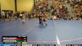 70 10U Cons. Round 1 - Brettly Steffensen, Flat Earth Wrestling Club vs Harrison Schuelke, Berge Elite Wrestling Academy