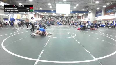 157 lbs Champ. Round 2 - Chris Anguiano, Millikan vs Makia Stevens, Durham
