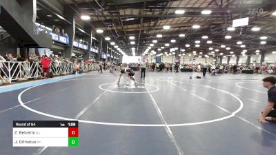 113 lbs Round Of 64 - Zachary Belverio, NJ vs Jason Difrietus, NY
