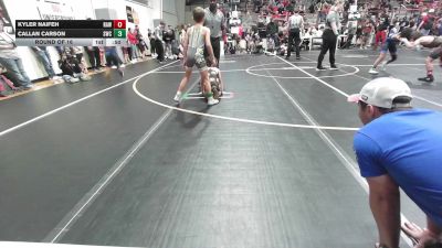 64 lbs Round Of 16 - Kyler Naifeh, Raw Wrestling Club vs Callan Carson, Salina Wrestling Club