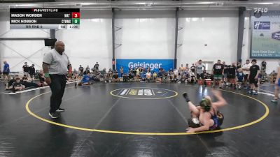 90 lbs Rr Rnd 6 - Mason Worden, Mat Demon - K8 vs Nick Hobson, CT Whale - K8