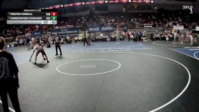 D 1 144 lbs 5th Place Match - Tristen Kimball, Terrebonne vs Christopher Stricker, Jesuit