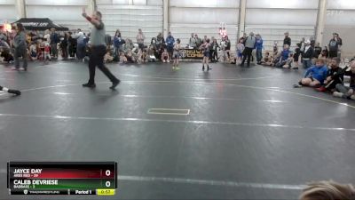 95 lbs Round 1 (6 Team) - Jayce Day, Ares Red vs Caleb DeVriese, BadBass