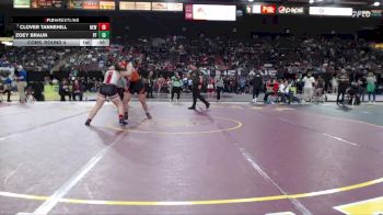 170 lbs Cons. Round 4 - Zoey Braun, Post Falls vs Clover Tannehill, Newport
