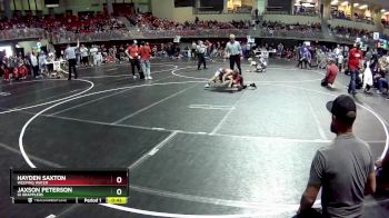 65 lbs Champ. Round 2 - Hayden Saxton, Weeping Water vs Jaxson Peterson, GI Grapplers