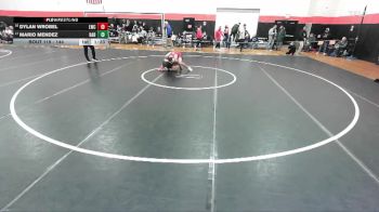 144 lbs Champ. Round 2 - Mario Mendez, Machesney Park (HARLEM) vs Dylan Wrobel, New Lenox (LINCOLN-WAY CENTRAL)