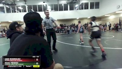 117 lbs Semifinal - Noah Mendez, Punisher Wrestling Company vs Jake Rodriguez, Ascend Wrestling Academy