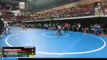 80 lbs Champ. Round 1 - Kai Makridakis, Texas Takedown Academy vs Matthew Kohlman, High Ground Wrestling