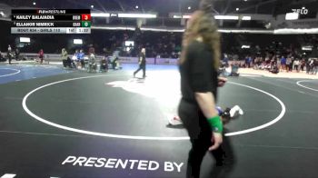 Girls 110 lbs Semifinal - Kailey Balajadia, Bremerton (Girls) vs Ellanor Nimrick, Gig Harbor (Girls)