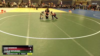 70 lbs Quarterfinal - Charlie Gemuenden, Hutchinson vs Cade Hendricks, Delano