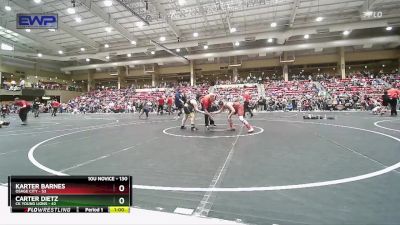 130 lbs Round 4 - Karter Barnes, Osage City vs Carter Dietz, CK Young Lions